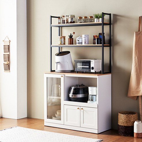 믿을 수 있는 국산 제작의 다기능적 홈카페 수납장