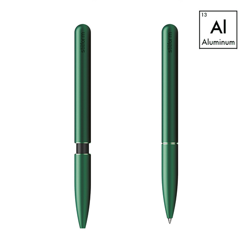 스틸폼 볼 펜(알루미늄) Stilform Ballpoint Pen, 1개, Aurora Green neopastel48