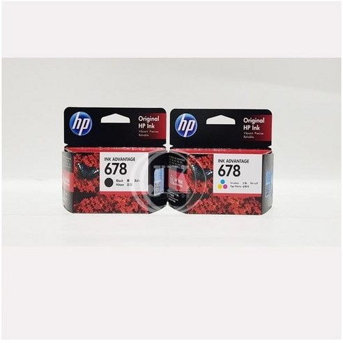 HP NO.678 정품잉크 CZ108AA HP3545 HP2645 HP4645, 컬러(CZ10&AA), 2개