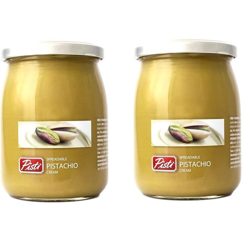 Pisti Sicilian Pistachio Cream Spread 피스티 시칠리아 피스타치오 크림 스프레드 600g 2팩