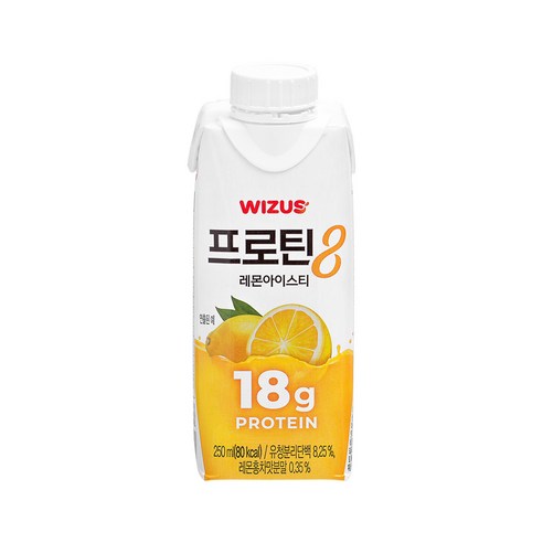 위져스 프로틴에잇 레몬아이스티 250mlx18팩, 18개, 250ml