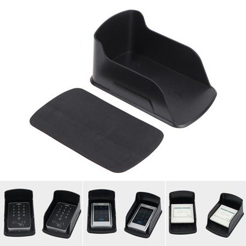 rfid 금속 액세스 제어 키패드 레인 커버에 대한 1pc 방수 커버 블랙 플라스틱 방수 쉘 초인종 커버 야외, 없음