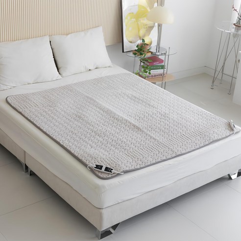 보이러 하이퍼 코지 전기요 UB 116, 라이트그레이, 2인용(140cm x 150 cm)