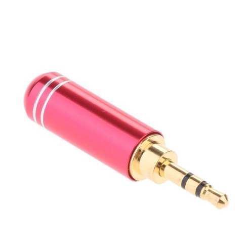 2.5mm 스테레오 TRRS 3 극 수 도체 커넥터 교체, 레드, {"사이즈":"설명"}, {"수건소재":"설명"}