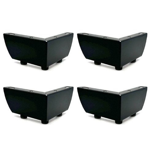 엠테크 각파이프 높이조절발 책상받침대 가구받침 조절발 DIY가구부품, 25x25mm 가구발통 Best Top5 11 아이베란다 소파다리 소파 발 받침 가구 높이조절 발, 4개, 소파발 소파다리 6cm 블랙