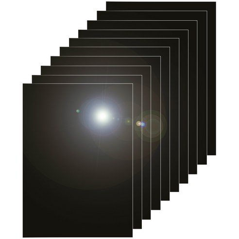 다한진 컬러 아크릴 A3(297mm420mm*2T) 두께2mm 미술용 그리기판 DIY용, 10개, 흑색
