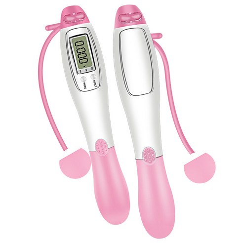 줄넘기하다 원룸 줄없는 스마트 유무선 멀티 무중력줄넘기, 무선 핑크