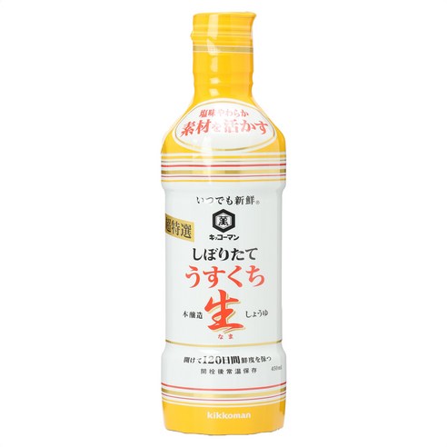 기꼬만 시보리타테 생 국간장, 450ml, 1개