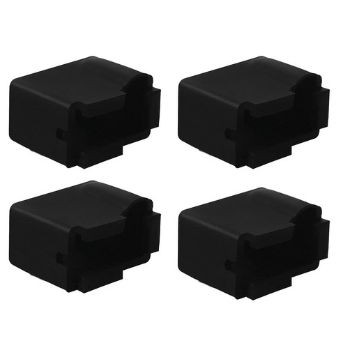 Retemporel 3D 프린터 액세서리 가열 알루미늄 블록 온도 저항 단열 실리콘 슬리브 블랙 (4 개), 검은 색