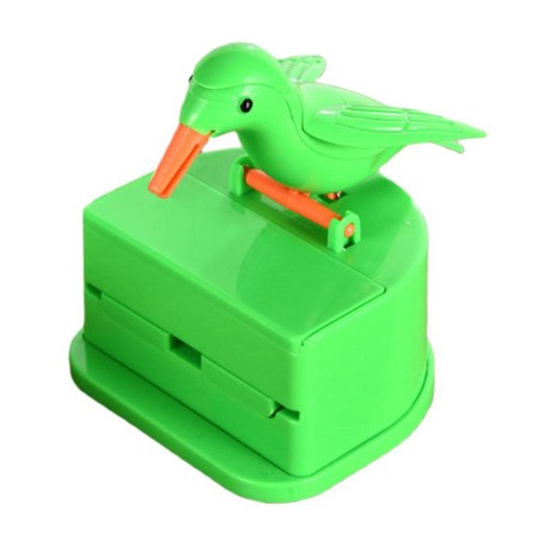 휴대용 자동 이쑤시개 홀더 홈 레스토랑 장식을 위한 새 이쑤시개 상자를 누르십시오., 녹색, 7.6x9x8.6cm, 플라스틱