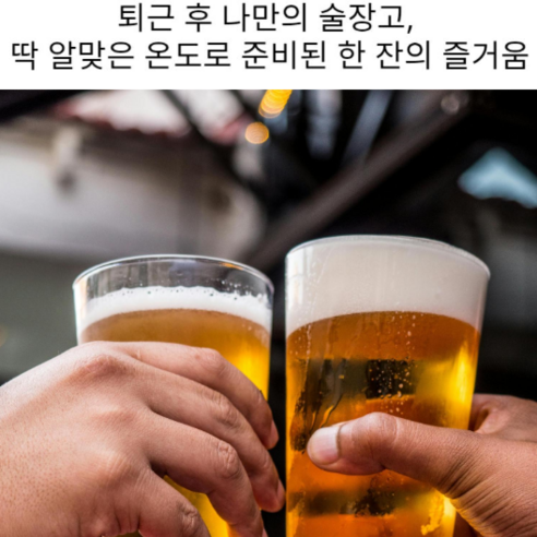 스타일리시한 디자인과 실용적인 기능을 갖춘 미니 쇼케이스 냉장고