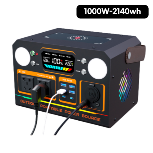 파워뱅크 캠핑용 차박 야외 대용량배터리, 1000W-2140WH