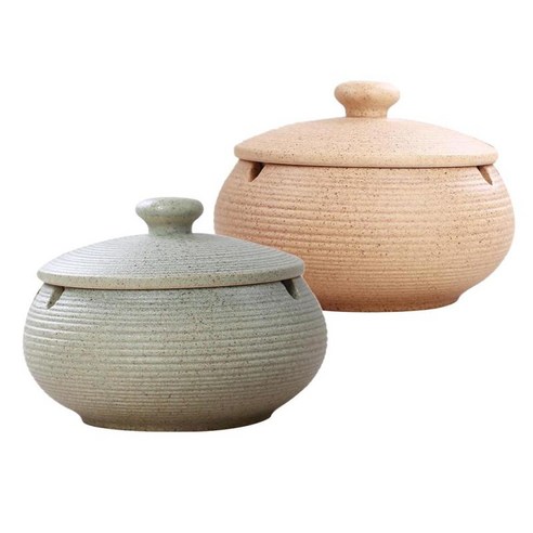 야외 실내 재떨이 사무실 장식에 대 한 2pcs 세라믹 재떨이, 라이트 블루, {"사이즈":"11x8cm"}, {"수건소재":"세라믹"}