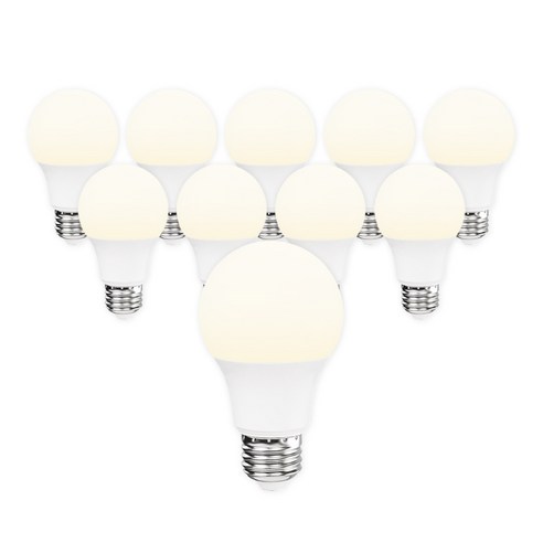 라인라이팅 LED 에코 벌브 8w, 주백색, 10개