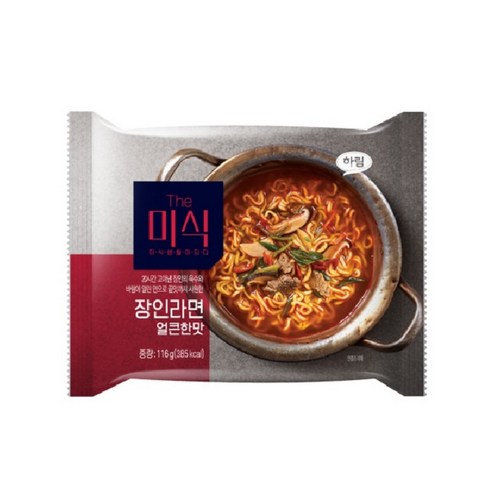 The미식 장인라면 얼큰한맛 116g, 32개