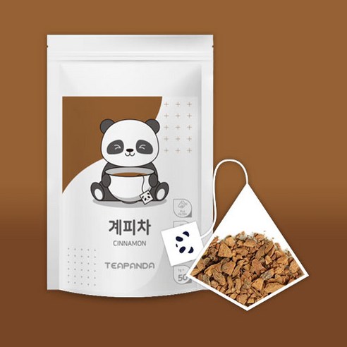 티판다 계피차 친환경 삼각티백, 3개, 50개입, 1g