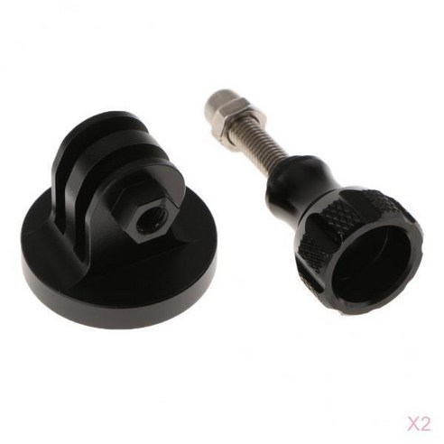 THE WAROOM SHOP 2 Pcs 1/4 "카메라 삼각대 마운트 어댑터 GoPro Hero 7 6 5 4 3 3 2018, 설명, 블랙, 금속