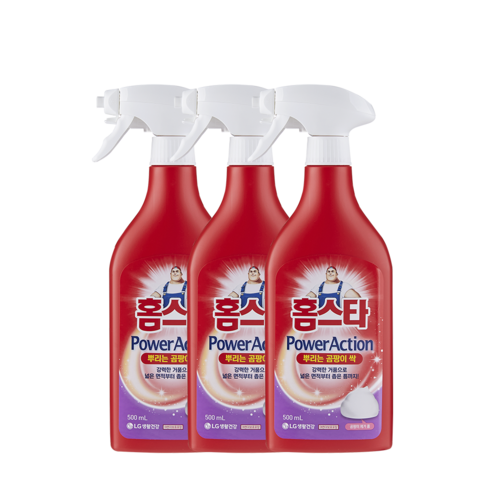   홈스타 파워액션 뿌리는 곰팡이 싹 500ml, 3개, 500L