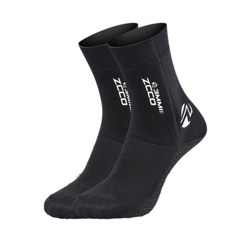네오프렌 다이빙 잠수복 부츠 수영 스노클링 양말 따뜻한, 블랙 XS, 설명한대로