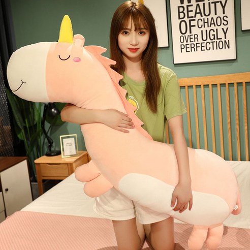 기린 공룡 유니콘 바디필로우 인형 대형 베개 안고자는 성인 애착인형 동물 모찌 선물