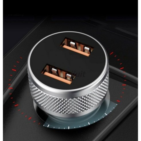 퀄컴 전압표시 볼트게이지 USB 듀얼 충전기 차량용 핸드폰 시거잭 고속충전 스마트폰 충전 QC3 0