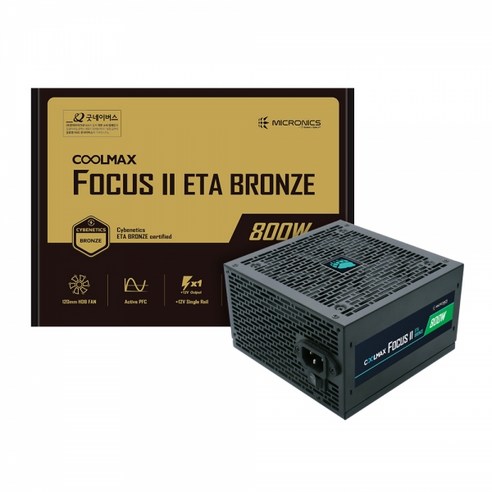 마이크로닉스 마이크로닉스 COOLMAX FOCUS II 800W ETA BRONZE PCIE5