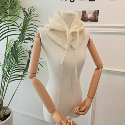 니트넥워머 니트모자후드워머 겨울니트머플러 후드머플러 널모자목도리
