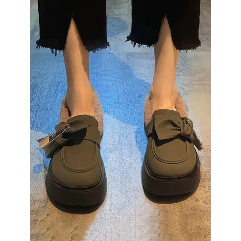 잉글랜드 싱글 부츠 캐시미어 년 메탈 송편 두꺼운 밑창 구두 굽