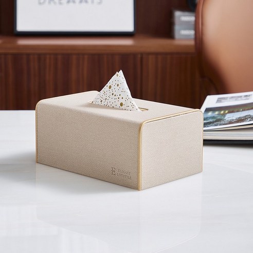 FREELIFE 가죽 티슈 박스 케이스 홈 호텔 종이 홀더 사무실 자동차 컨테이너 주최자 사각형 스토리지 가방, 1개, beige-143