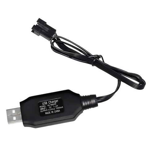 올칩 7.4V 리튬 배터리용 SM-4P USB 충전기 RC카 드론 보트 호환 충전 케이블, (SM4P) 7.4v USB충전기, 1개, (SM4P) 7.4v USB충전기