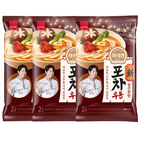 하이면 포차우동(얼큰한맛), 424g, 9개