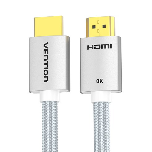 벤션 8K 아이언실버 HDMI V2.1 모니터 케이블, 1개, 1.5m