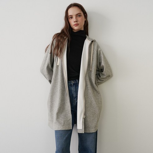 모카썸 시그니처 보아 롱 후드집업 MCG4-JK920