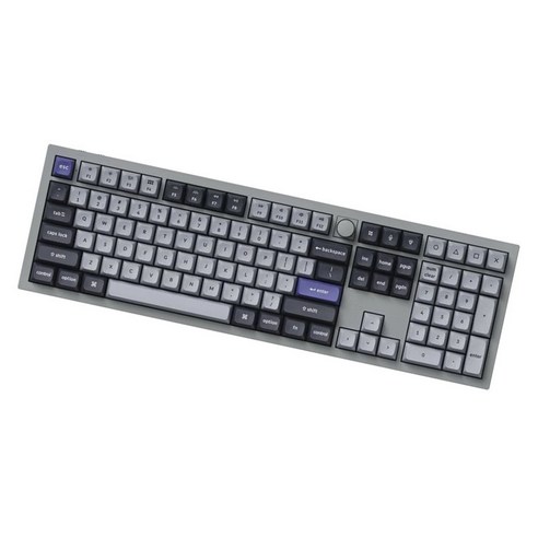 키크론 Q6 프로 듀얼 모드 RGB 핫스왑 맞춤형 기계식 키보드, 그레이, N3(갈축), 일반형