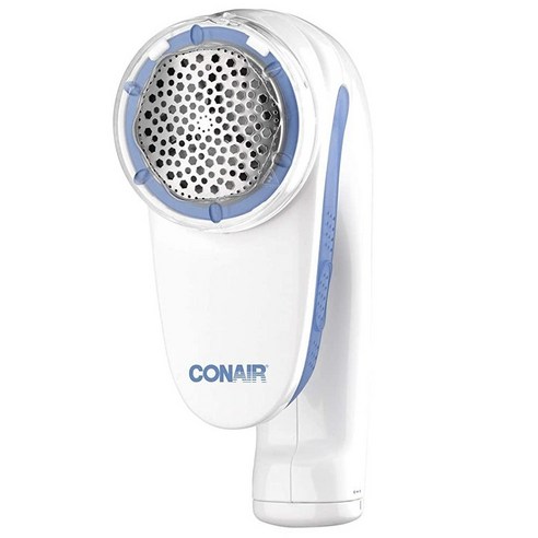 A.MINE Conair 배터리 구동 섬유 보풀 제거기108641콘에어, Battery Operated, White, White