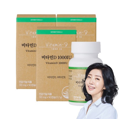 에스더포뮬러 비타민D 1000IU, 90정, 3개