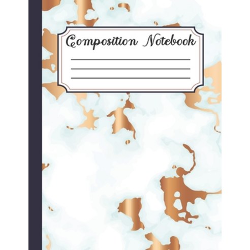 (영문도서) Composition Notebook: Glossy Marble Cover Wide Ruled College Notepad 8.5 x 11 100 pages Paperback, Independently Published, English, 9781088820445