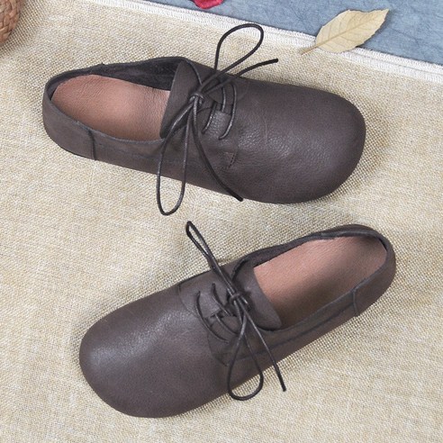 여자 천연 소가죽 발레리나 메리제인 플랫슈즈 로퍼 수제화 임산부 구두 신발 성수동 블로퍼 e5