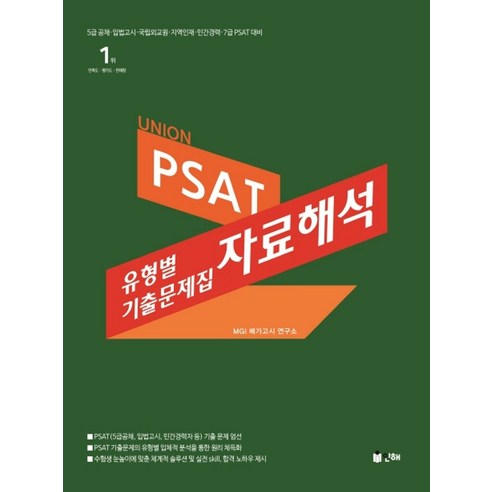 Union PSAT 유형별 기출문제집 자료해석:5급 공채 입법고시 국립외교원 지역인재 민간경력 7급 PSAT 대비, 인해