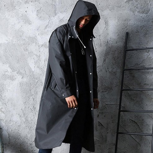 초경량 남녀공용 지퍼식 판초우의 옐로우 1개 11 대만우비 판초 우의 블랙무지 W RAIN 우비, 3XL, 1개