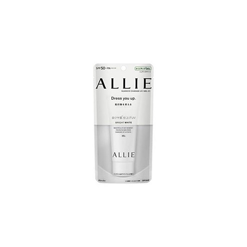 ALLIE 아리 뉘앙스 체인지 UV 젤 WT 맑고 뽀얀 피부 마무리 SPF50+ PA++++ 제조사 단종품 자외선 차단제 기분이 들뜨다 자스민 & 화이트 페셰향 60G