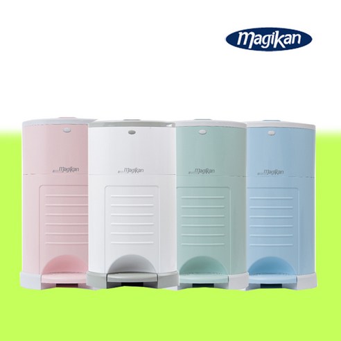 매직캔 기저귀용 휴지통 M220NS, 화이트, 9L