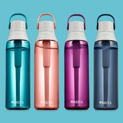 브리타 휴대용 정수기 물병 텀블러 26oz, Sky