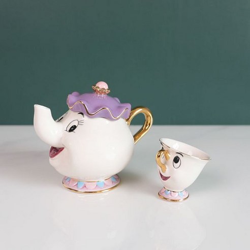 미녀와야수 세라믹 차주전자 찻잔세트 Mrs. Potts 설탕그릇 촛대 캐릭터 인테리어소품 장식용, 01, 26 미녀와야수주전자 Best Top5 미녀와야수 세라믹 차주전자 찻잔세트 Mrs. Potts 설탕그릇 촛대 캐릭터 인테리어소품 장식용, 01, 26 미녀와야수주전자 Best Top5