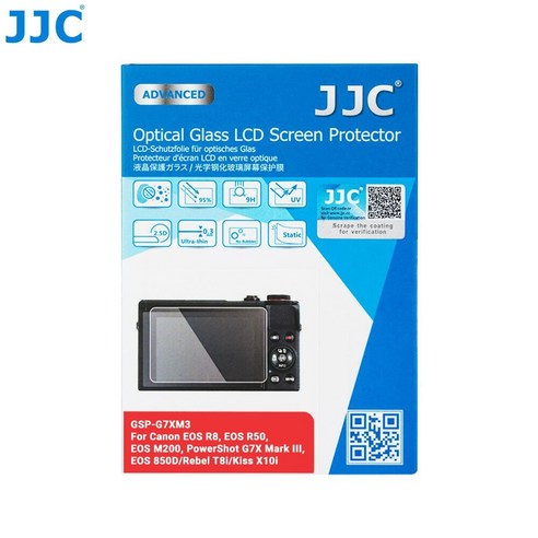 JJC 캐논 EOS R8 R50 카메라 9H 강화유리 액정보호필름, GSP-G7XM3, 1개, GSP-G7XM3