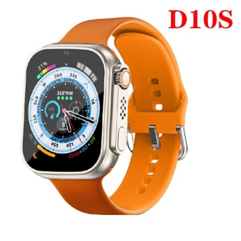 스마트워치남녀공용 울트라 1.99 인치 대형 스크린 NFC SIM 카드 스마트 4G 영상 통화 GPS 스포츠 롬 100 +, 02 D10S