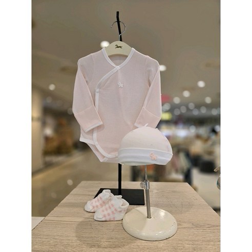 에뜨와2024 SS)메이배내바디수트모자양말세트PINK 07R31790B