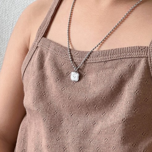 미니 베어 미아방지 목걸이/아기 어린이 목걸이, 38cm