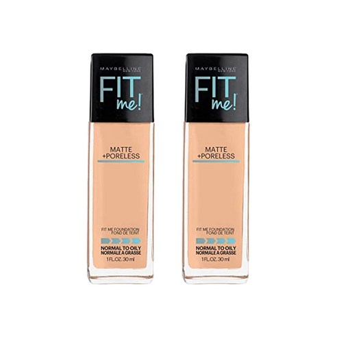 메이블린 핏 미! 매트+ 포어리스 파운데이션 30ml, Pure Beige, 2개