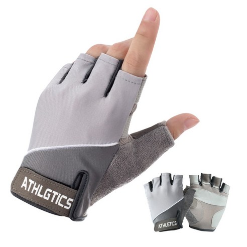 카인드카사 여자 헬스장갑 등산 자전거 반장갑, 그레이